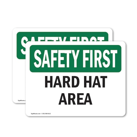 Signmission 10 in Height, 14 in Width, Vinyl Decal, Rectangle OS-2PACK-SF-D-1014-L-10632